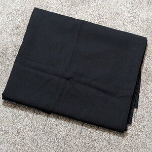 BLACK Synthetic Fabric for Career Dress Pants, Suits, Blazers; Over 1 Yard